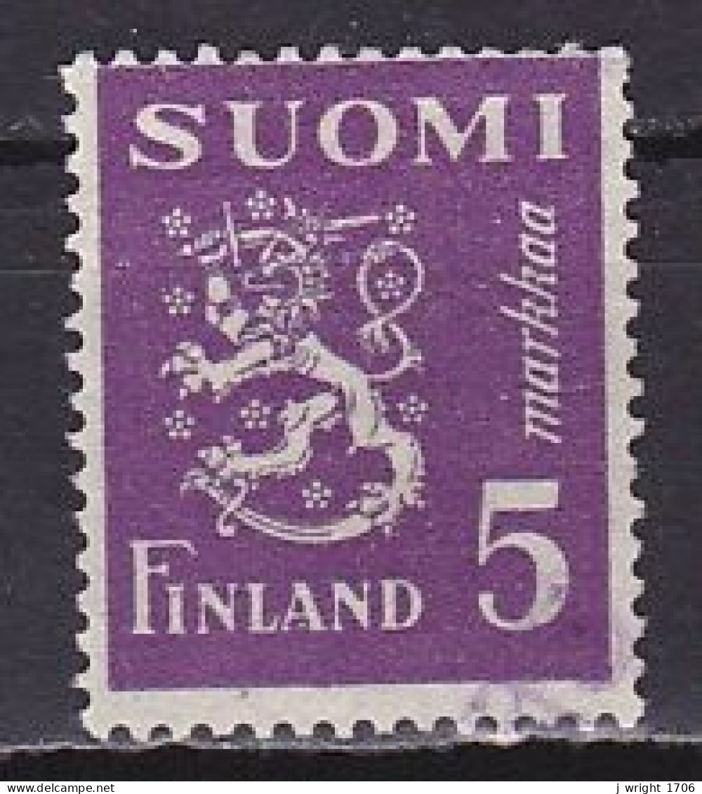 Finland, 1945, Lion, 5mk, USED - Used Stamps