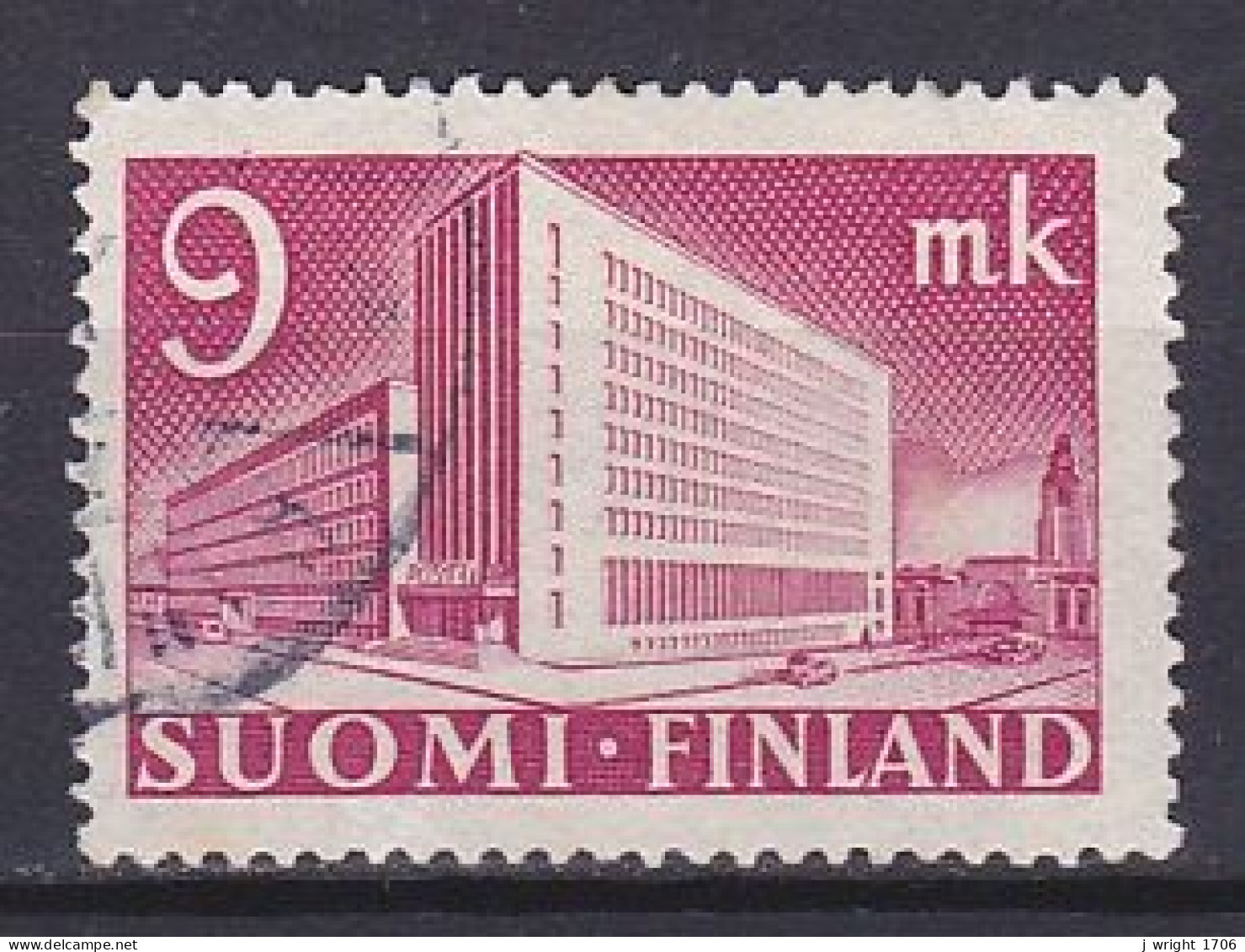 Finland, 1942, Helsinki Post Office, 9mk, USED - Gebruikt