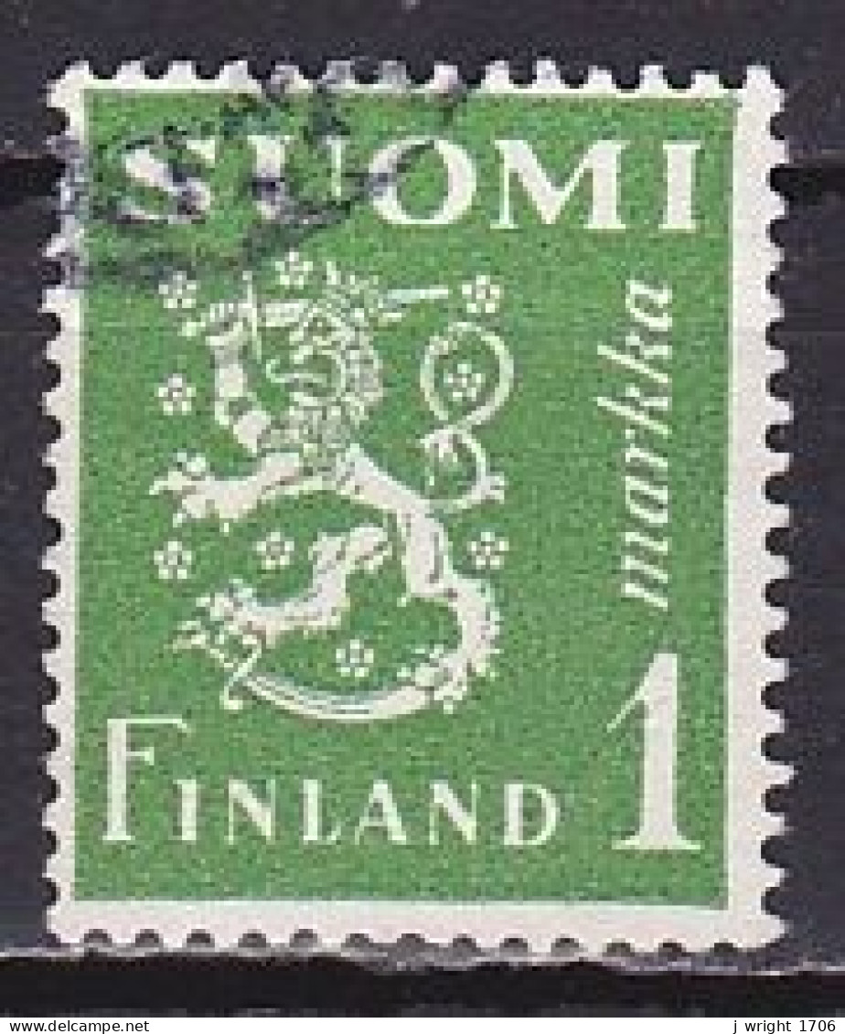 Finland, 1942, Lion, 1mk, USED - Gebruikt