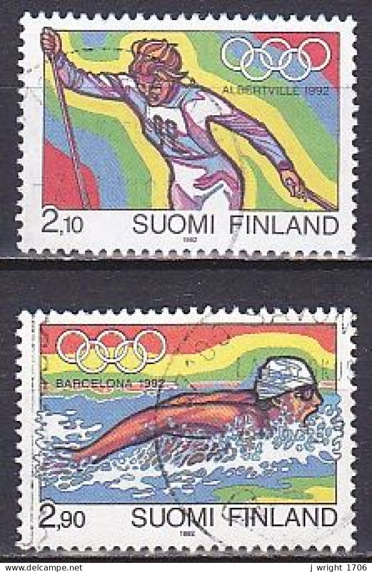 Finland, 1992, Olympic Games, Set, USED - Usados