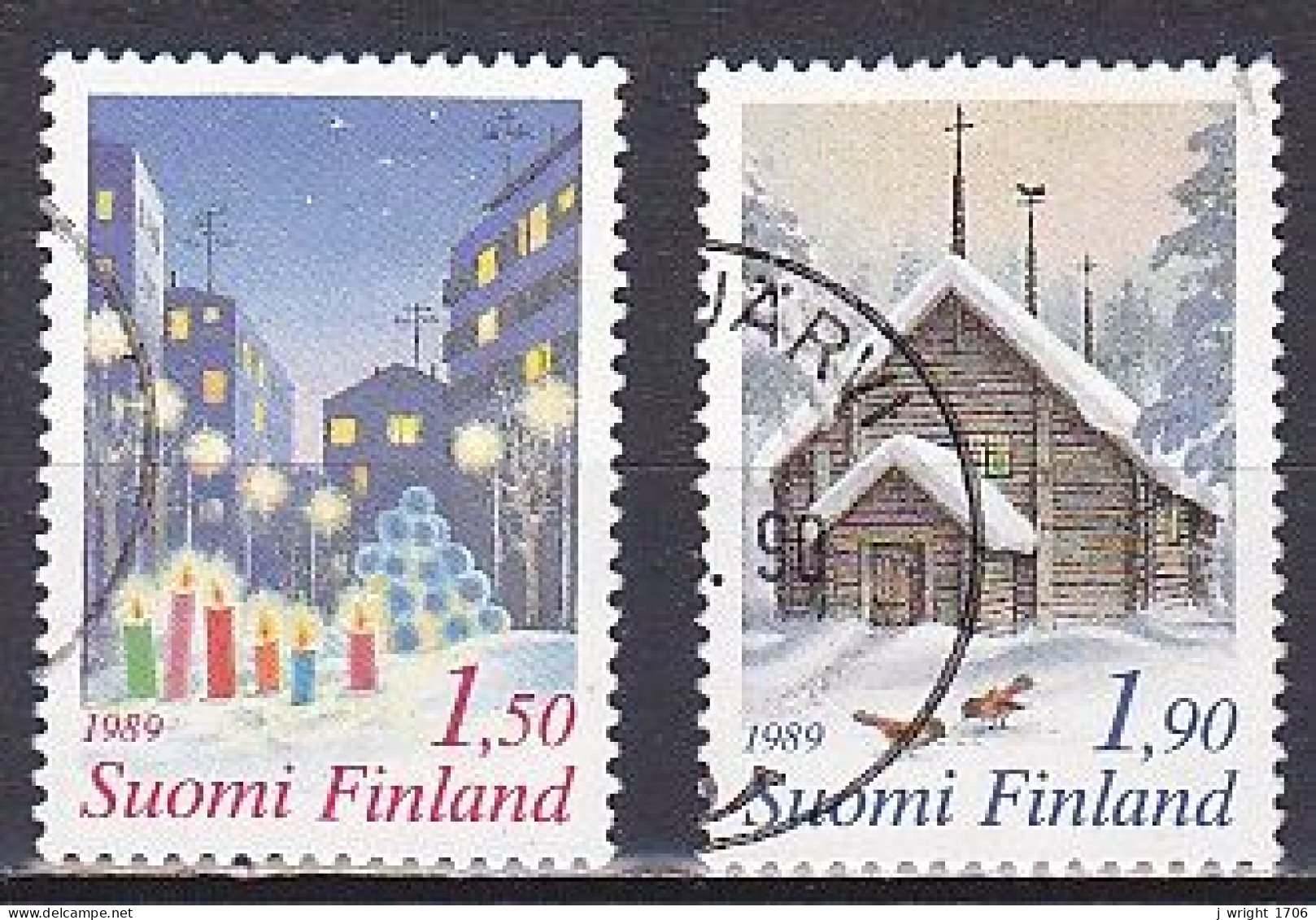 Finland, 1989, Christmas, Set, USED - Gebruikt