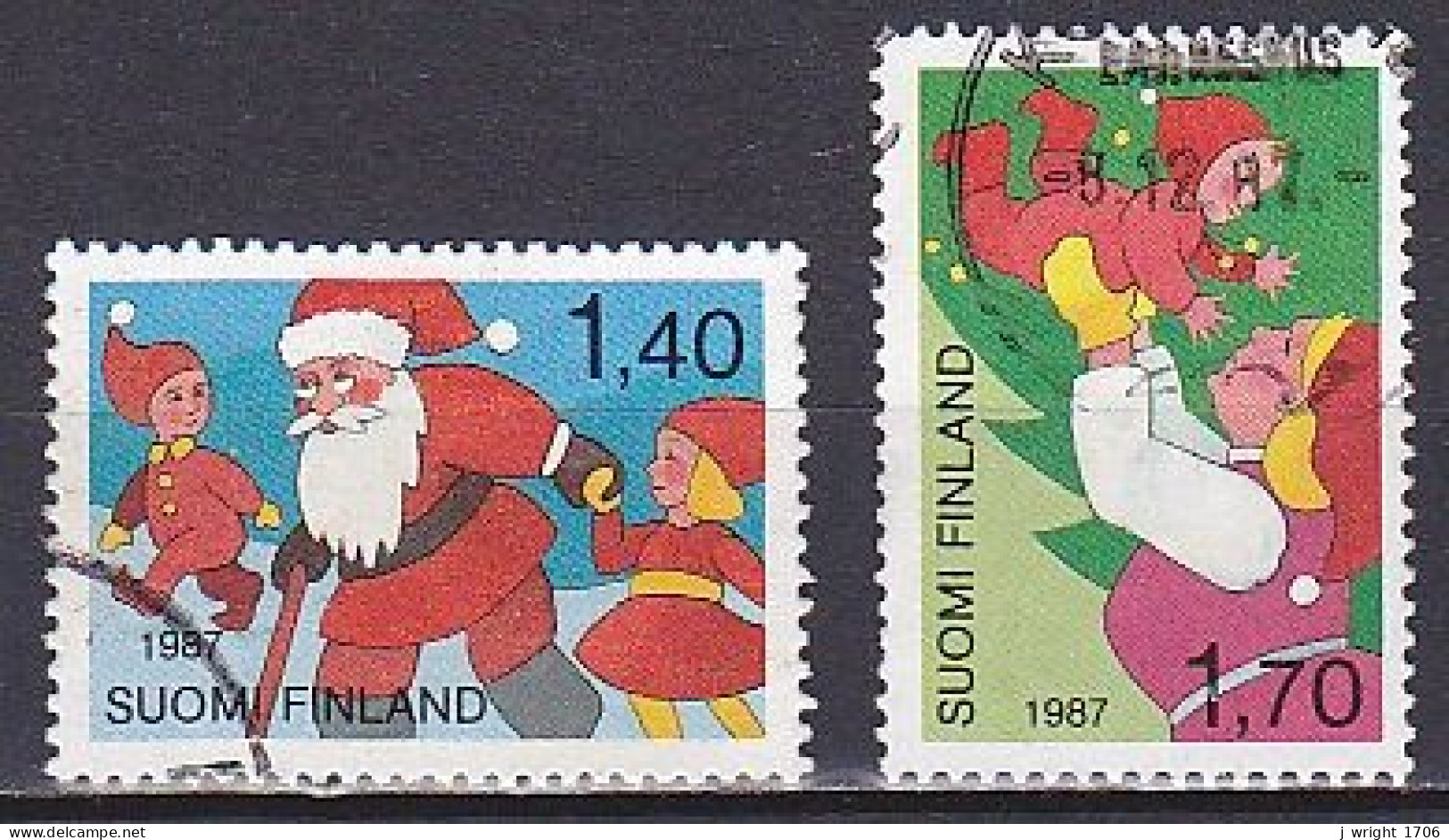 Finland, 1987, Christmas, Set, USED - Gebruikt