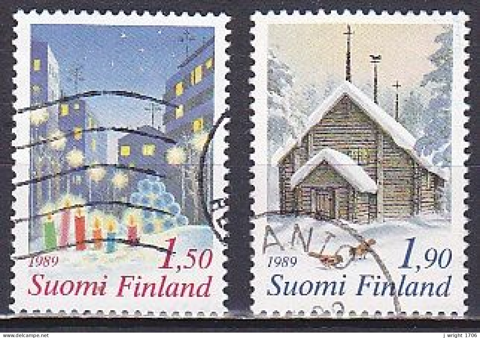 Finland, 1989, Christmas, Set, USED - Gebruikt