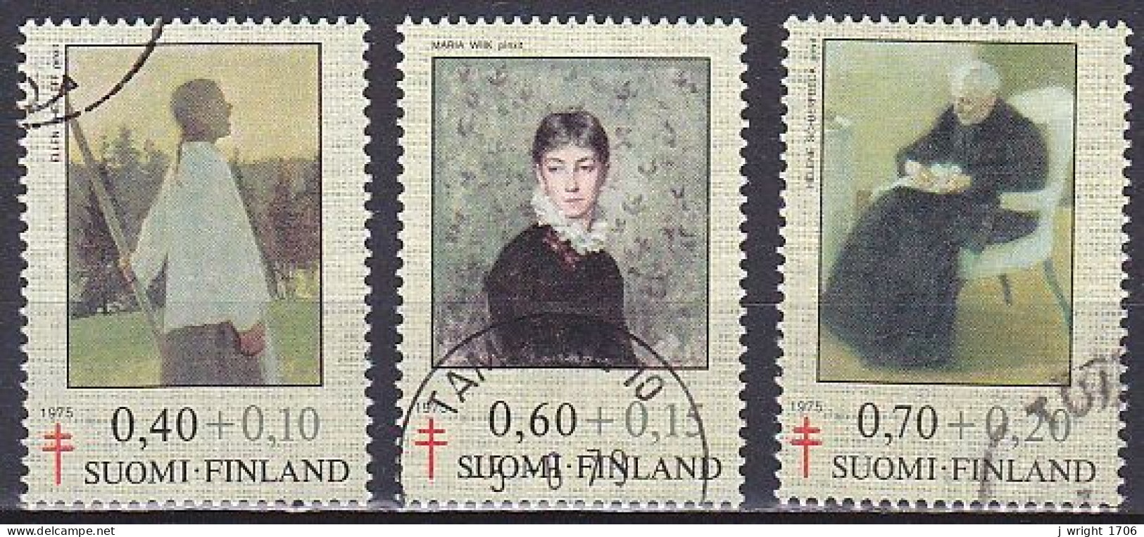 Finland, 1975, Prevention Of Tuberculosis, Set, USED - Gebraucht