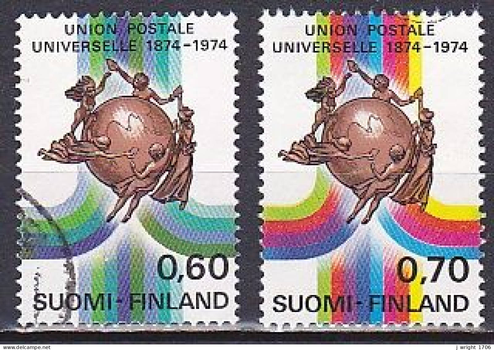 Finland, 1974, UPU Centenary, Set, USED - Gebruikt