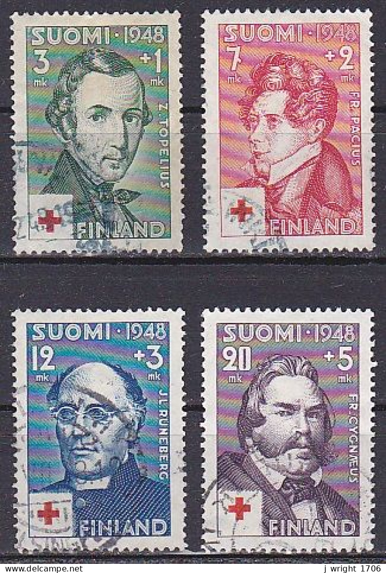 Finland, 1948, Red Cross Fund, Set, USED - Usados