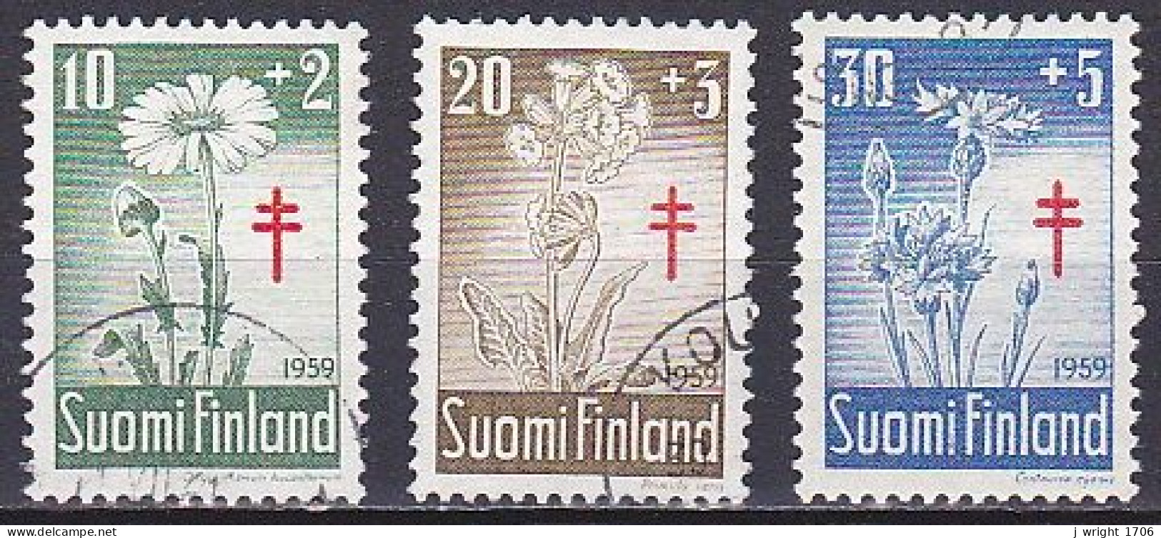 Finland, 1959, Prevention Of Tuberculosis, Set, USED - Gebruikt