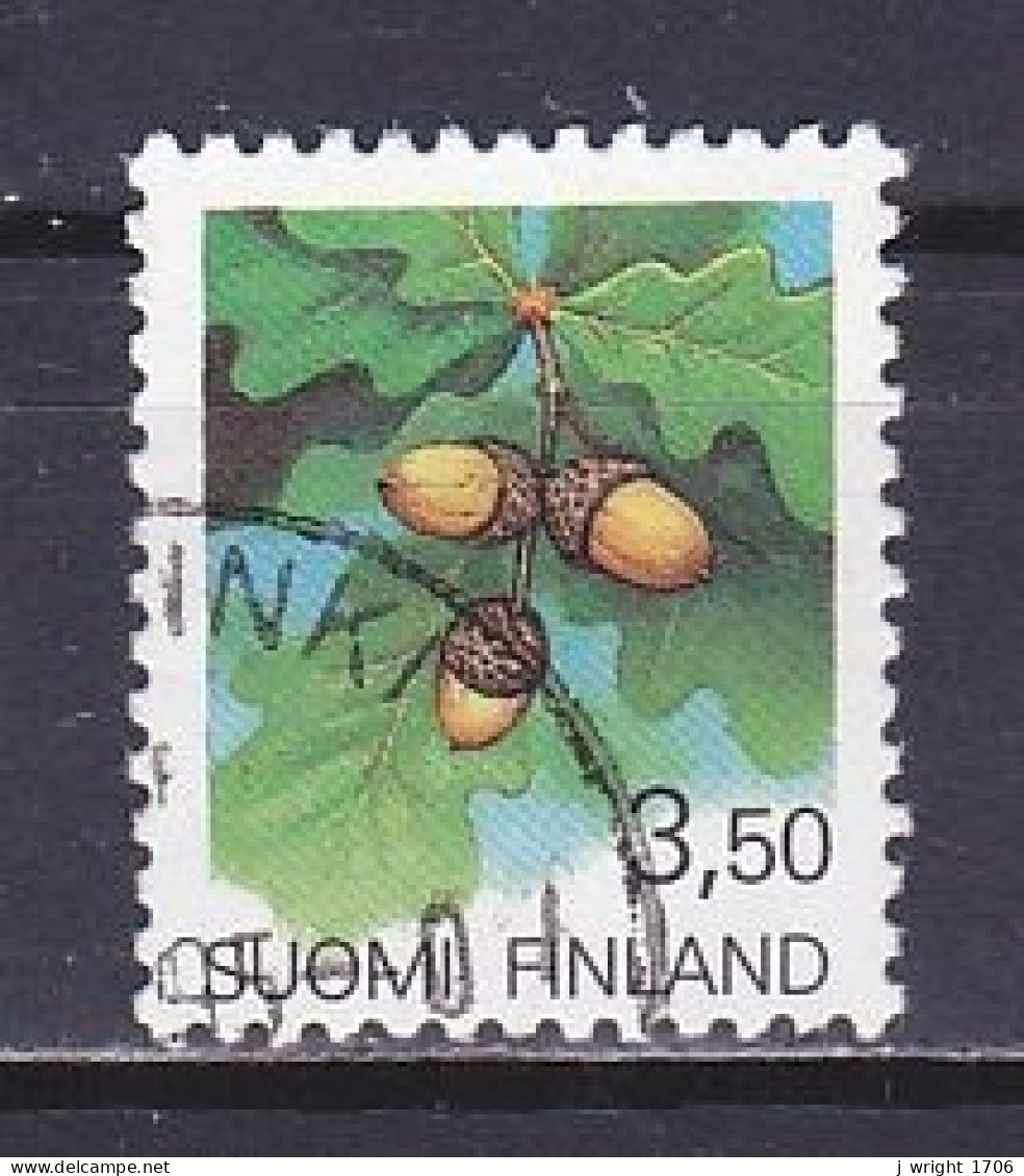 Finland, 1991, Regional Flowers/Oak, 3.50mk, USED - Usados