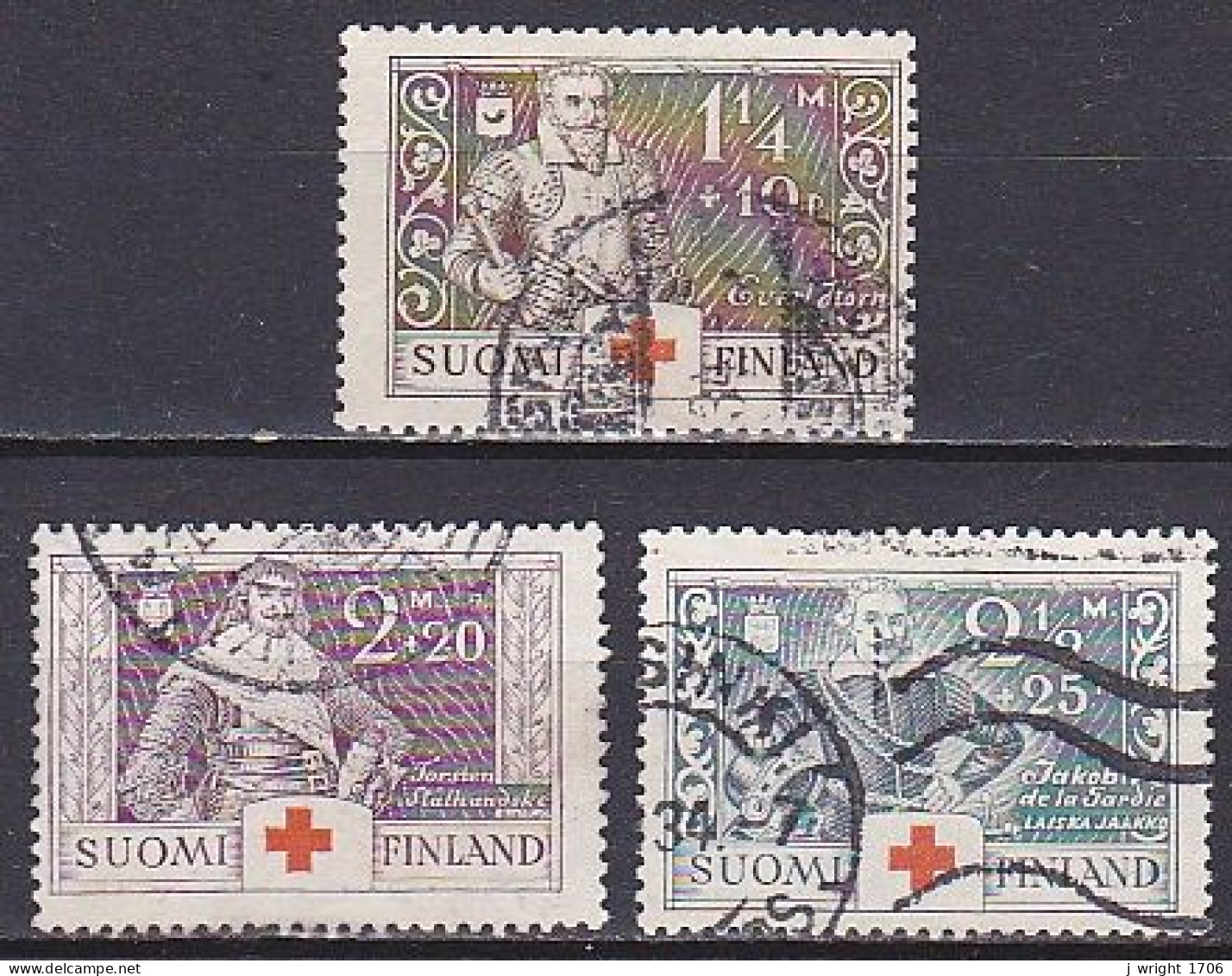 Finland, 1934, Red Cross Fund, Set, USED - Gebraucht