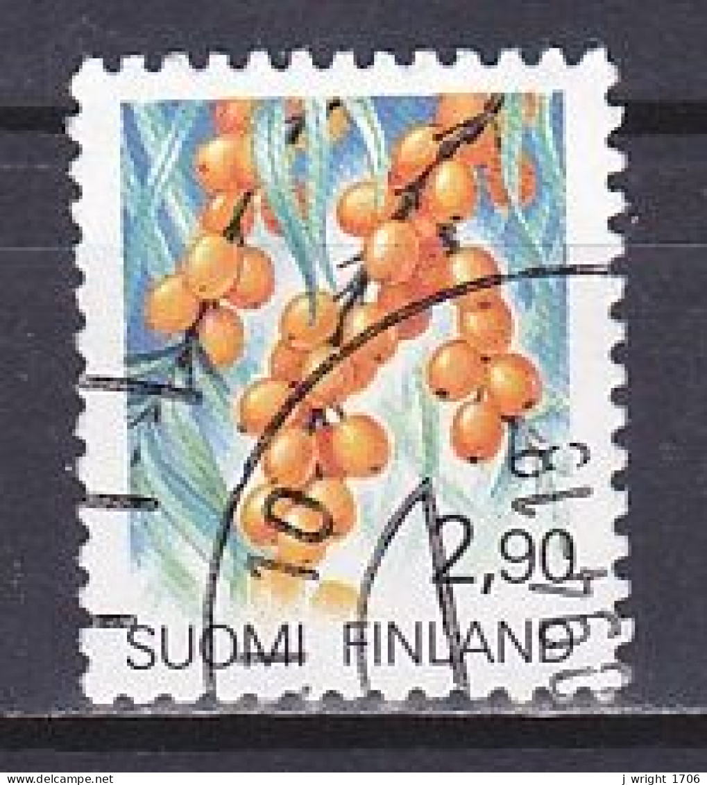 Finland, 1991, Regional Flowers/Sea-buckthorn, 2.90mk, USED - Gebruikt