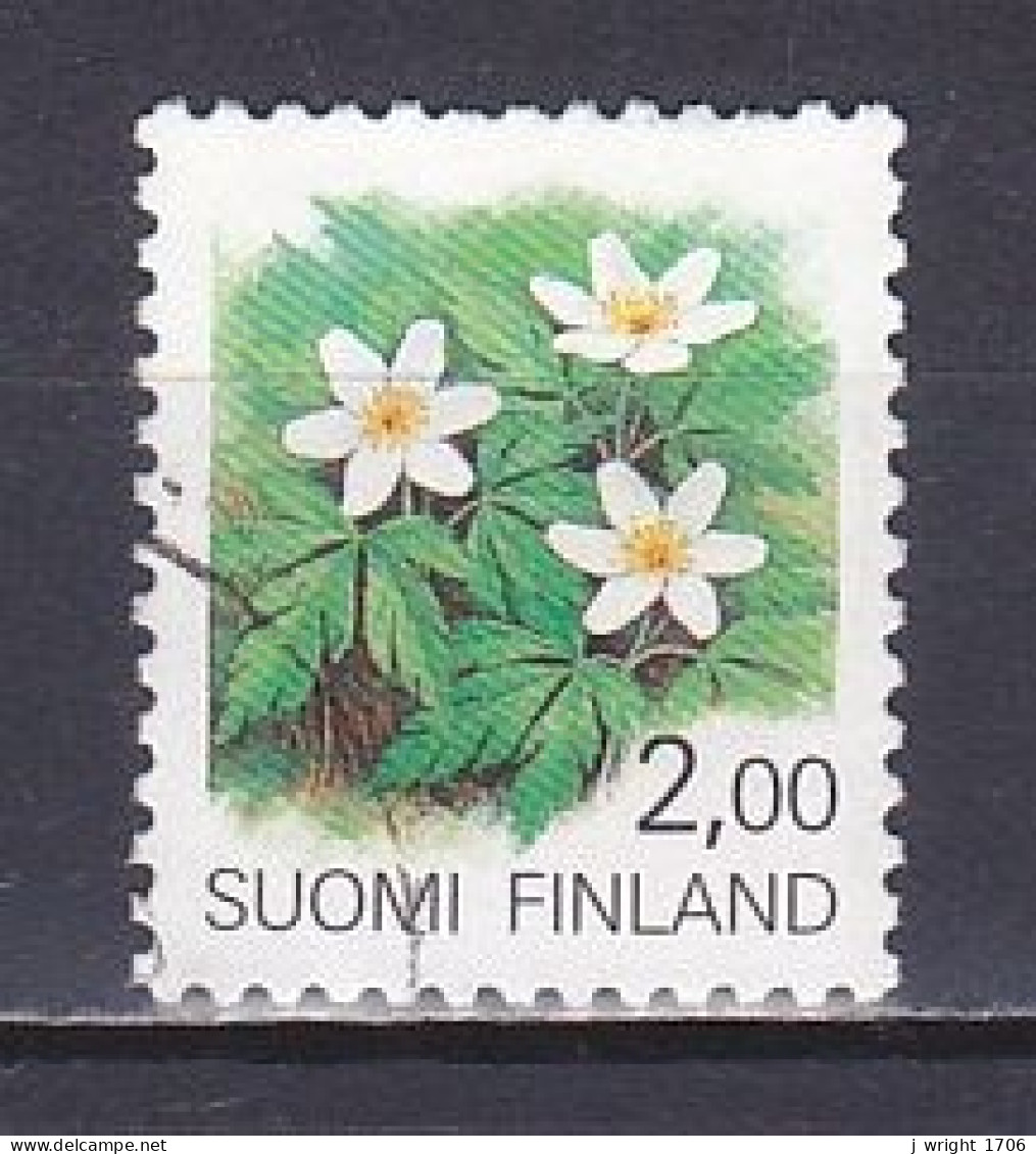 Finland, 1990, Regional Flowers/Wood Anemone, 2.00mk, USED - Gebruikt