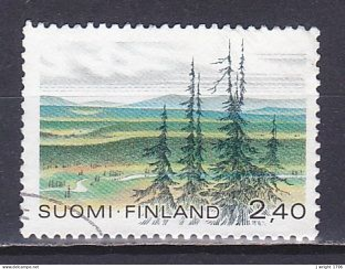 Finland, 1988, National Parks/Urho-Kekkonen, 2.40mk, USED - Oblitérés