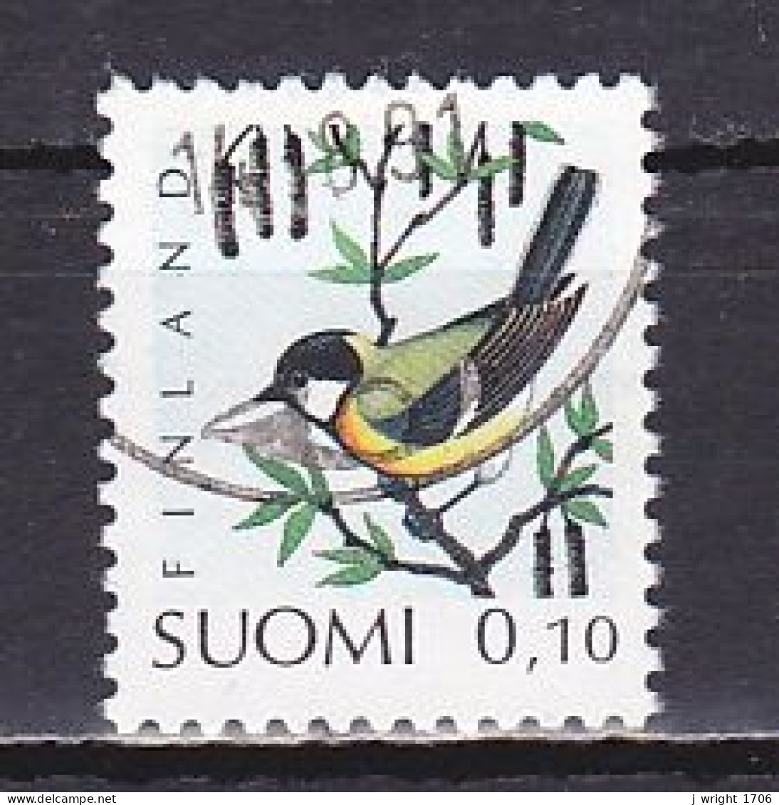 Finland, 1991, Birds/Great Tit, 0.10mk, USED - Oblitérés