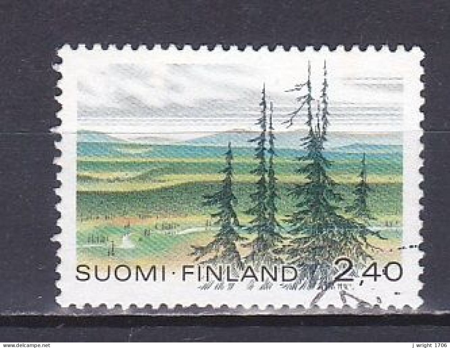 Finland, 1988, National Parks/Urho-Kekkonen, 2.40mk, USED - Gebruikt