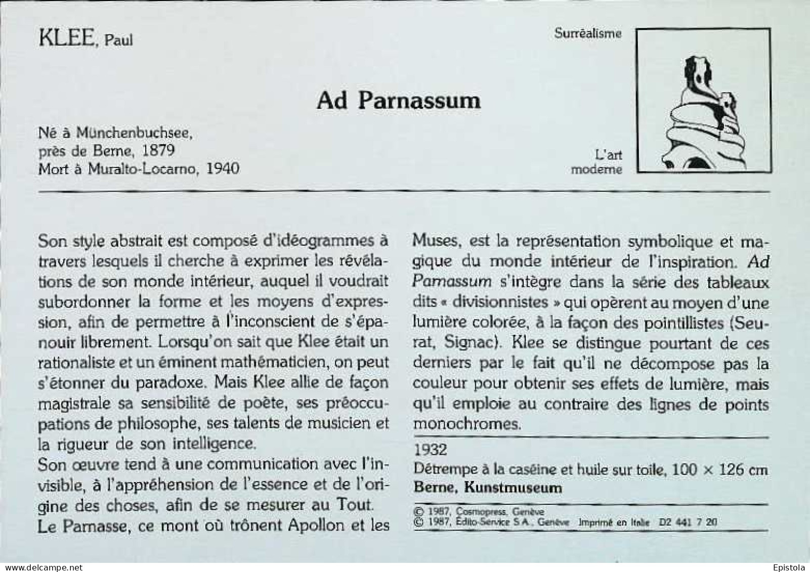 ► Klee   Ad Parnassum - Paintings