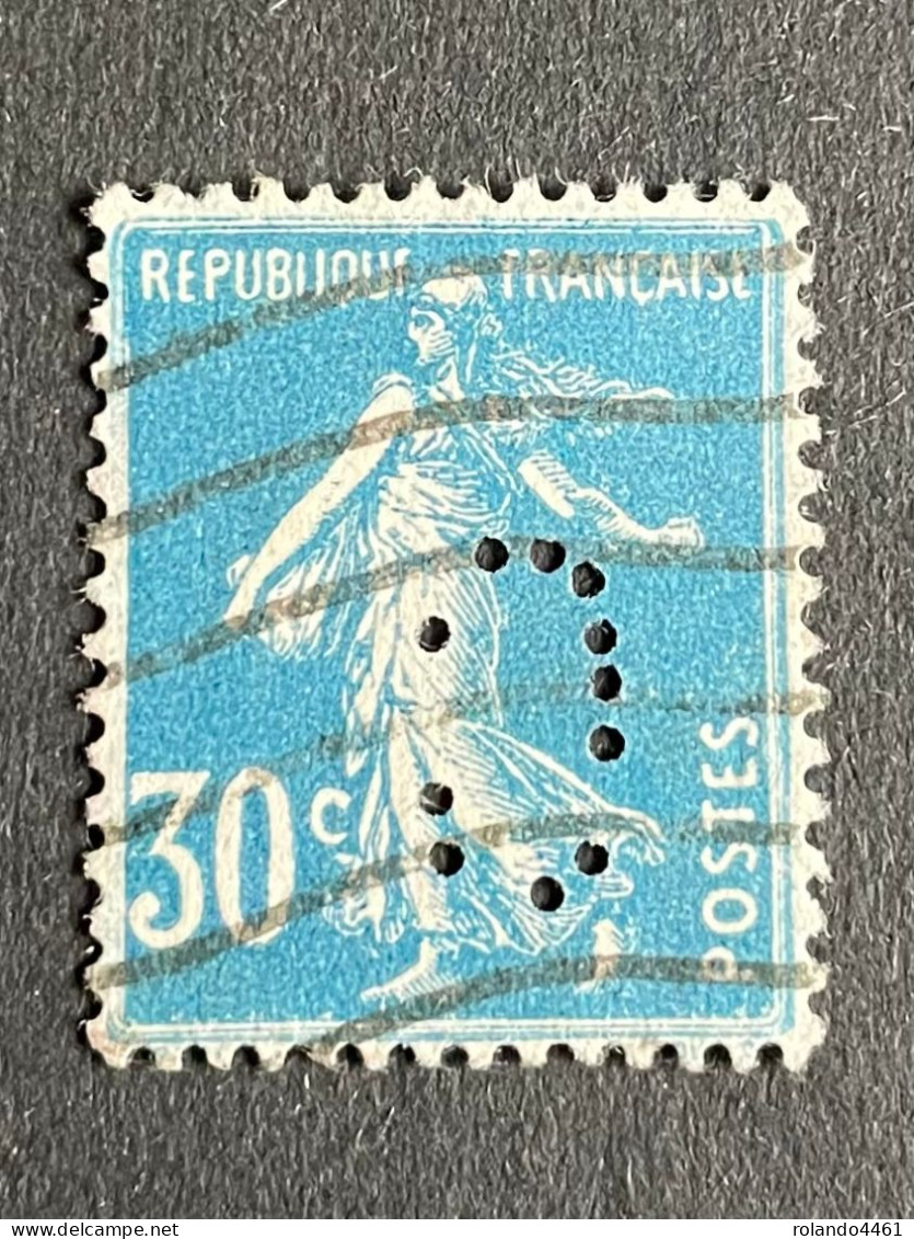 FRANCE C N° 192 Semeuse C 12 Indice 7 Perforé Perforés Perfins Perfin Superbe ! - Andere & Zonder Classificatie