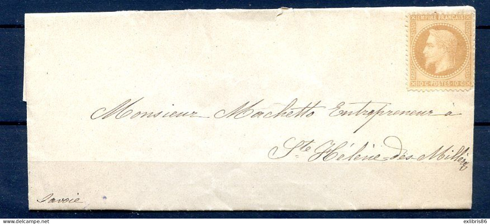 200324 LETTRE Avec N°  28B NSG   à Priori Jamais Posté - 1849-1876: Klassik