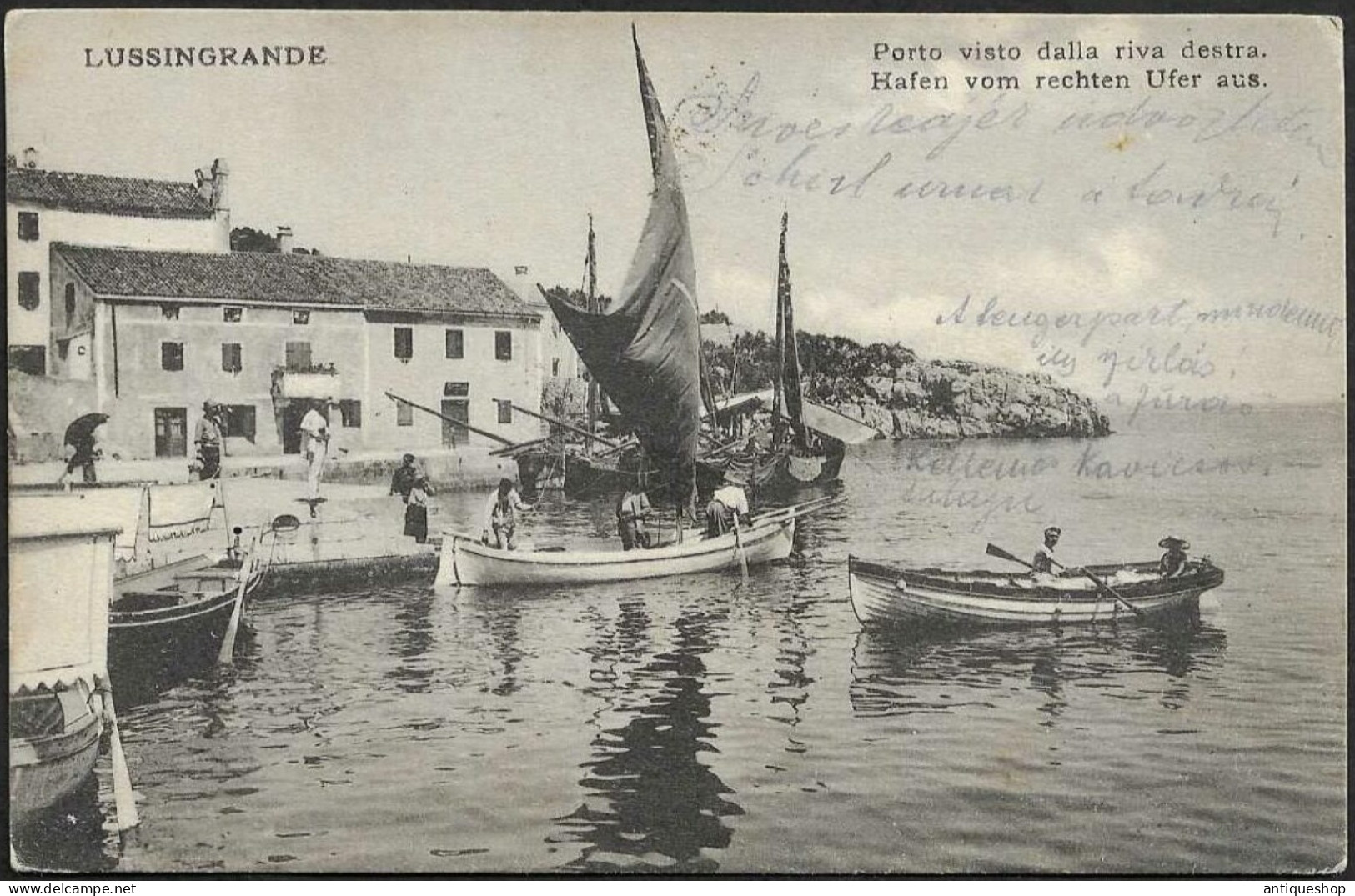 Croatia-----Veli Losinj (Lussingrande)-----old Postcard - Kroatien