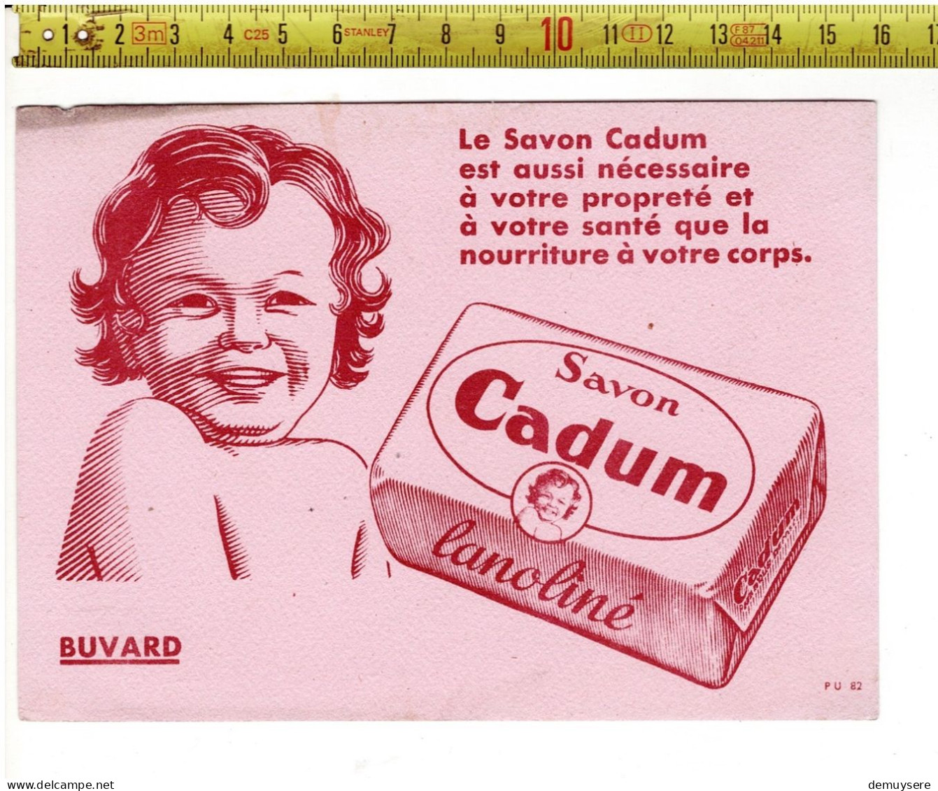 SOLDE 2011 - BUVARD - LE SAVON CADUM ETS AUSSI NECESSAIRE - Wash & Clean