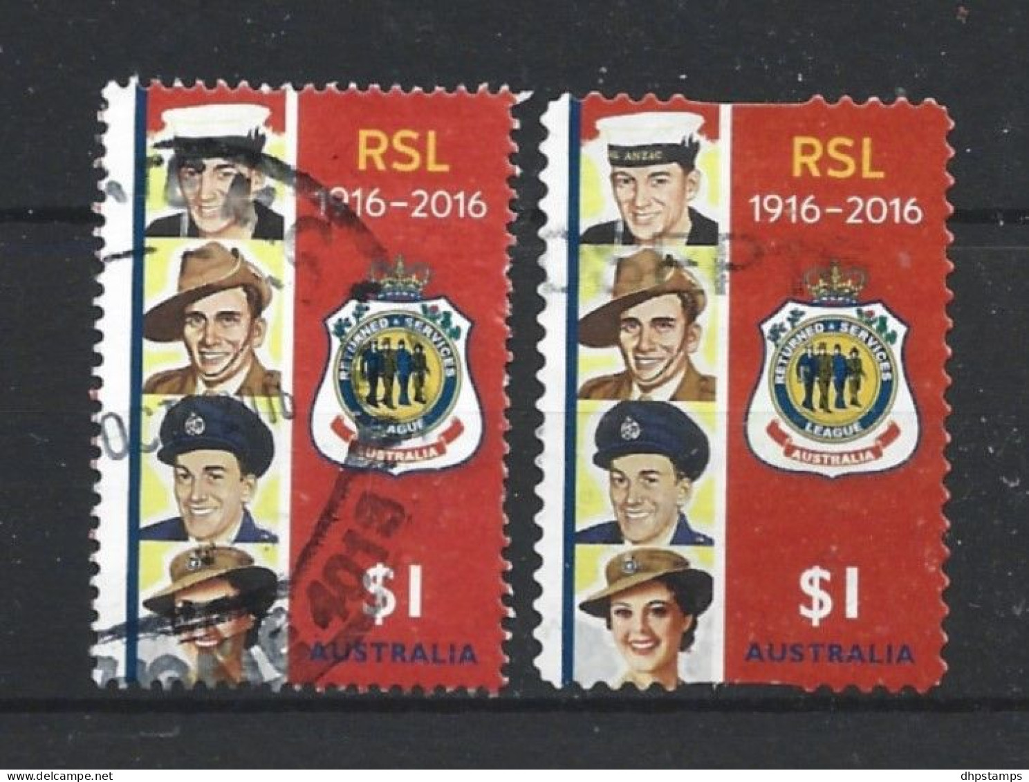 Australia 2016 RSL Centenary Y.T. 4327A/4327B (0) - Used Stamps