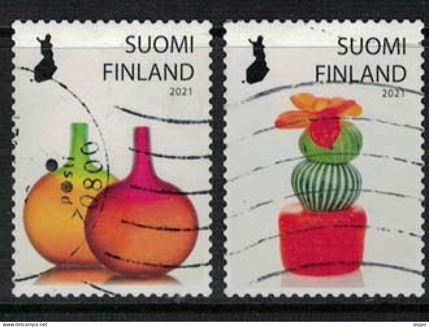 2021 Finland, Posti's Art Prize, Complete Set Used. - Used Stamps