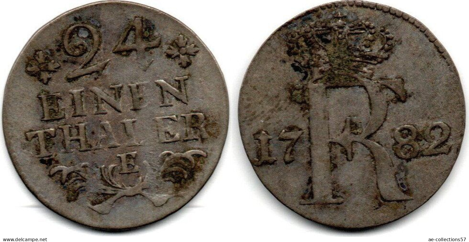 MA 33776 / Prusse - Preussen - Prussia 1/24 Thaler 1782 E TTB - Groschen & Andere Kleinmünzen