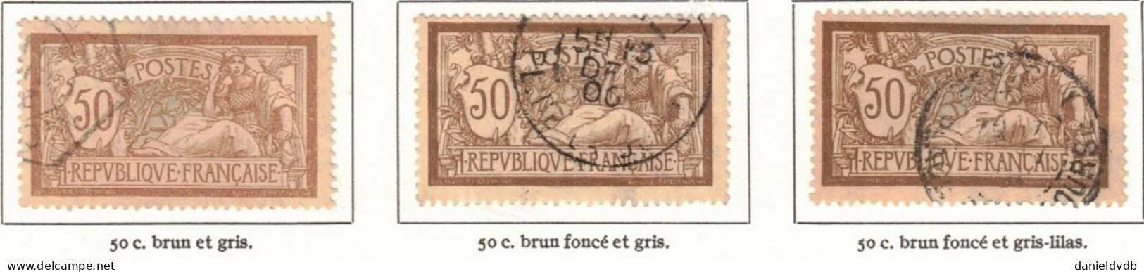 France Collection spécialisée oblitérée s/feuilles Blanc-Mouchon-Merson Y&T N° 107-128 + types & nuances Cote 2022 470 €