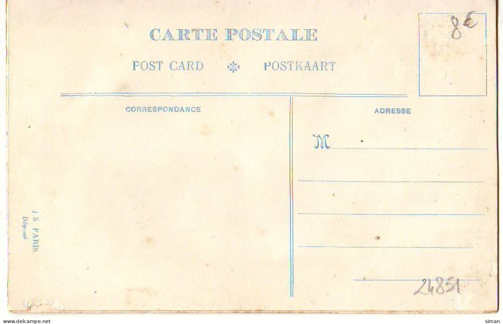 N°24851 - Carte Brodée - Souhaits De France - Un Coquelicot, Une Marguerite Et Un Chardon - Brodées