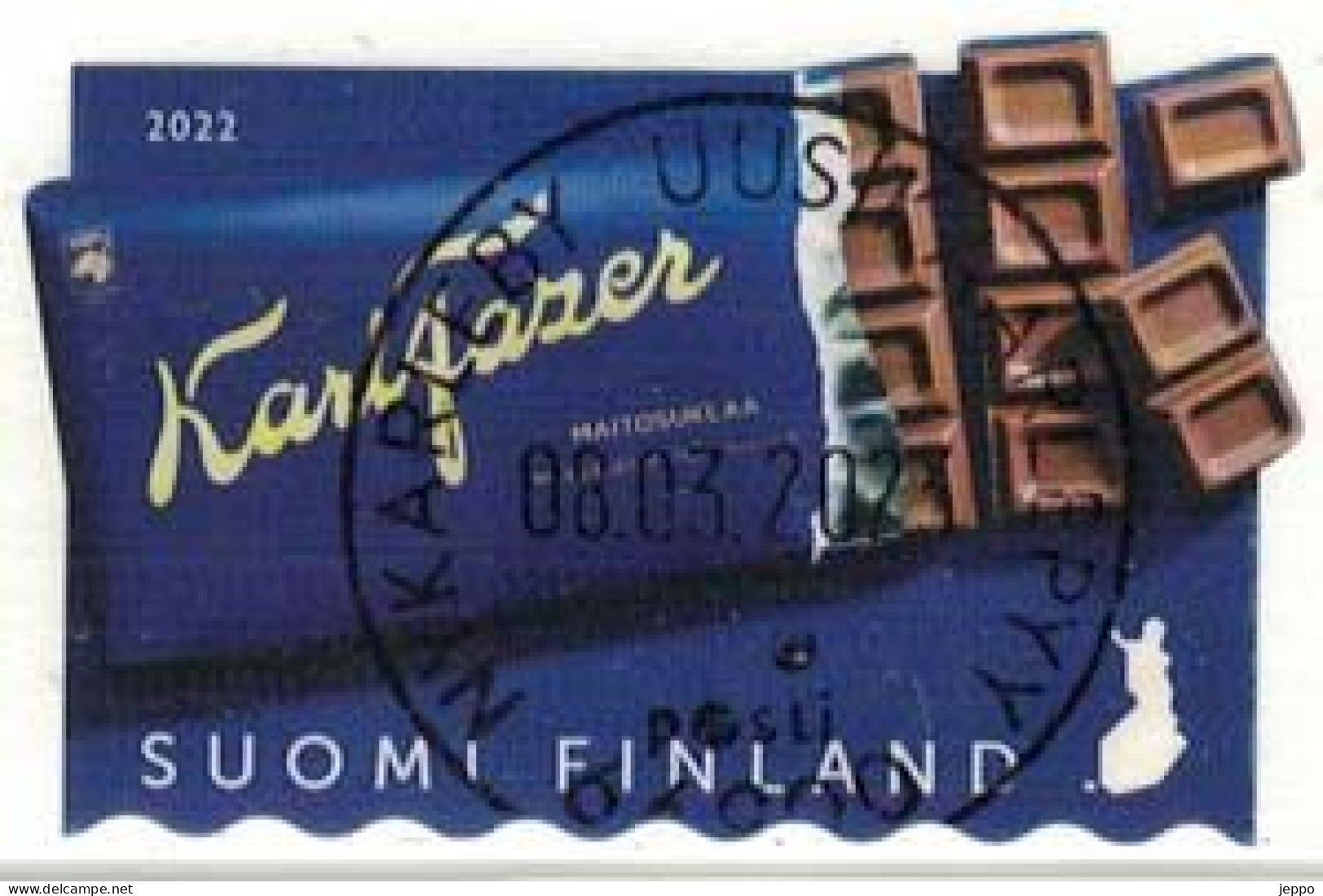 2022 Finland, Fazer Milk Chocolate 100 Years, Fine Used. - Used Stamps