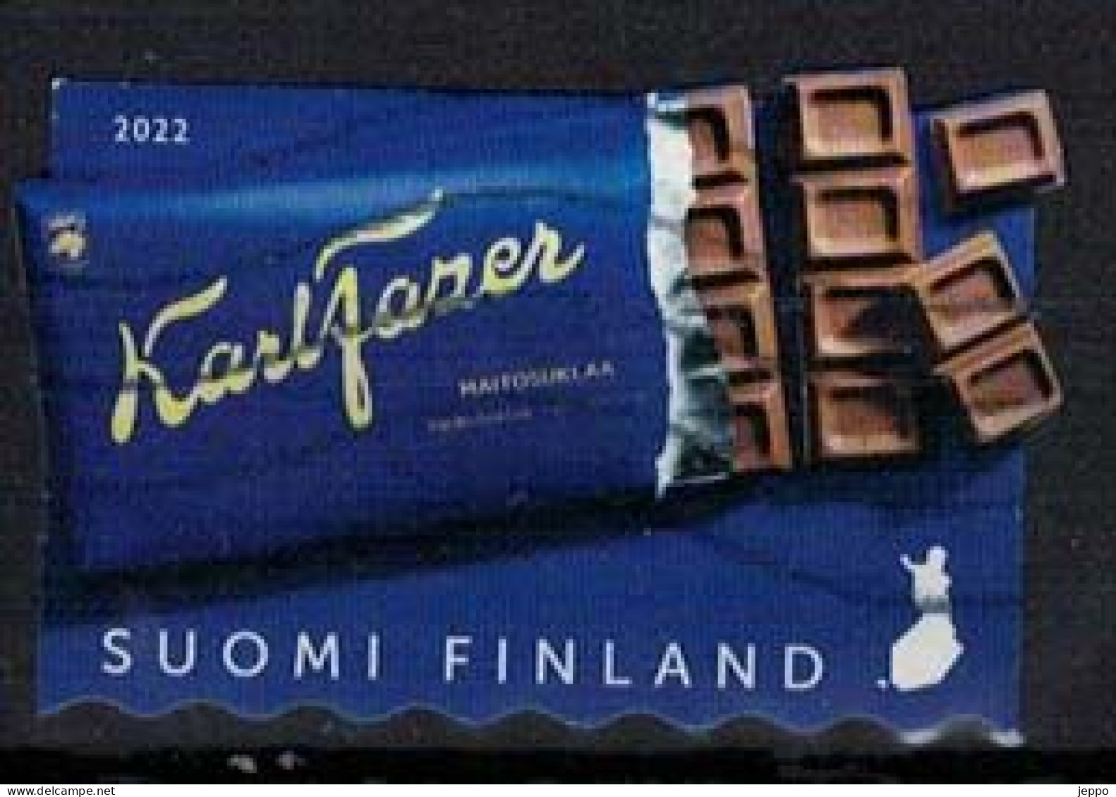 2022 Finland, Fazer Milk Chocolate 100 Years, Postally Used. - Oblitérés