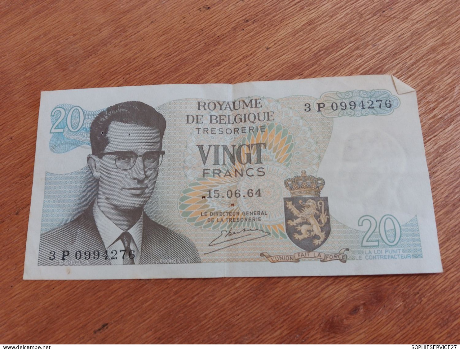 BILLET 20 FRANCS / ROYAUME DE BELGIQUE 1964 - Otros & Sin Clasificación