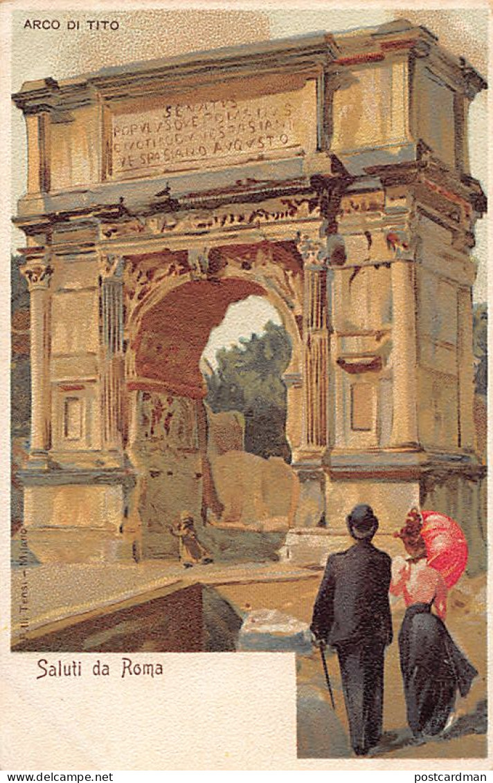 ROMA - Arco Di Tito - Litografia F.lli Tensi - Altri Monumenti, Edifici