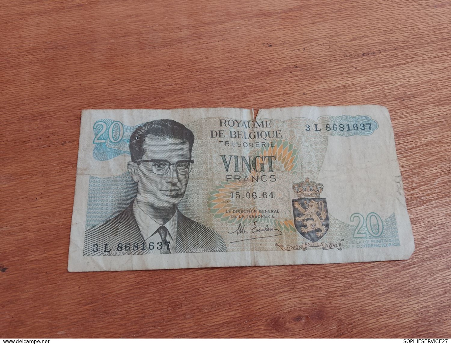 BILLET 20 FRANCS / ROYAUME DE BELGIQUE 1964 - Autres & Non Classés