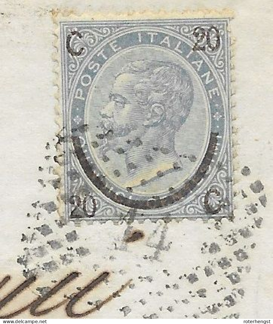 Italy Livorno Letter 1867 Michel Type III - Ungebraucht