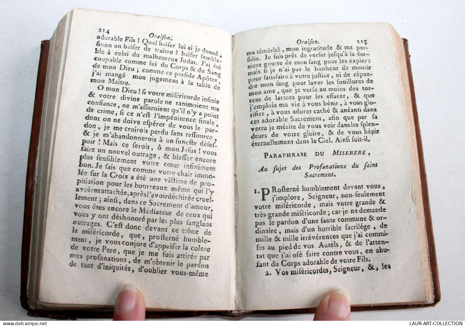 PRIERES ET INSTRUCTIONS CHRETIENNES Par SANADON 1789 BRUYSET / ANCIEN LIVRE DE RELIGION XIXe SIECLE (1803.122) - 1701-1800