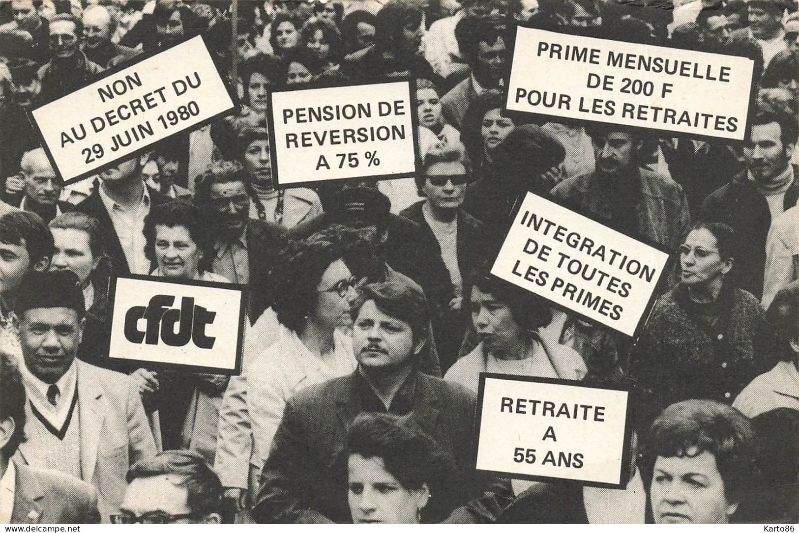 Politica * Parti Politique " CFDT " Mouvement * Luttons ! * 1980 - Partis Politiques & élections