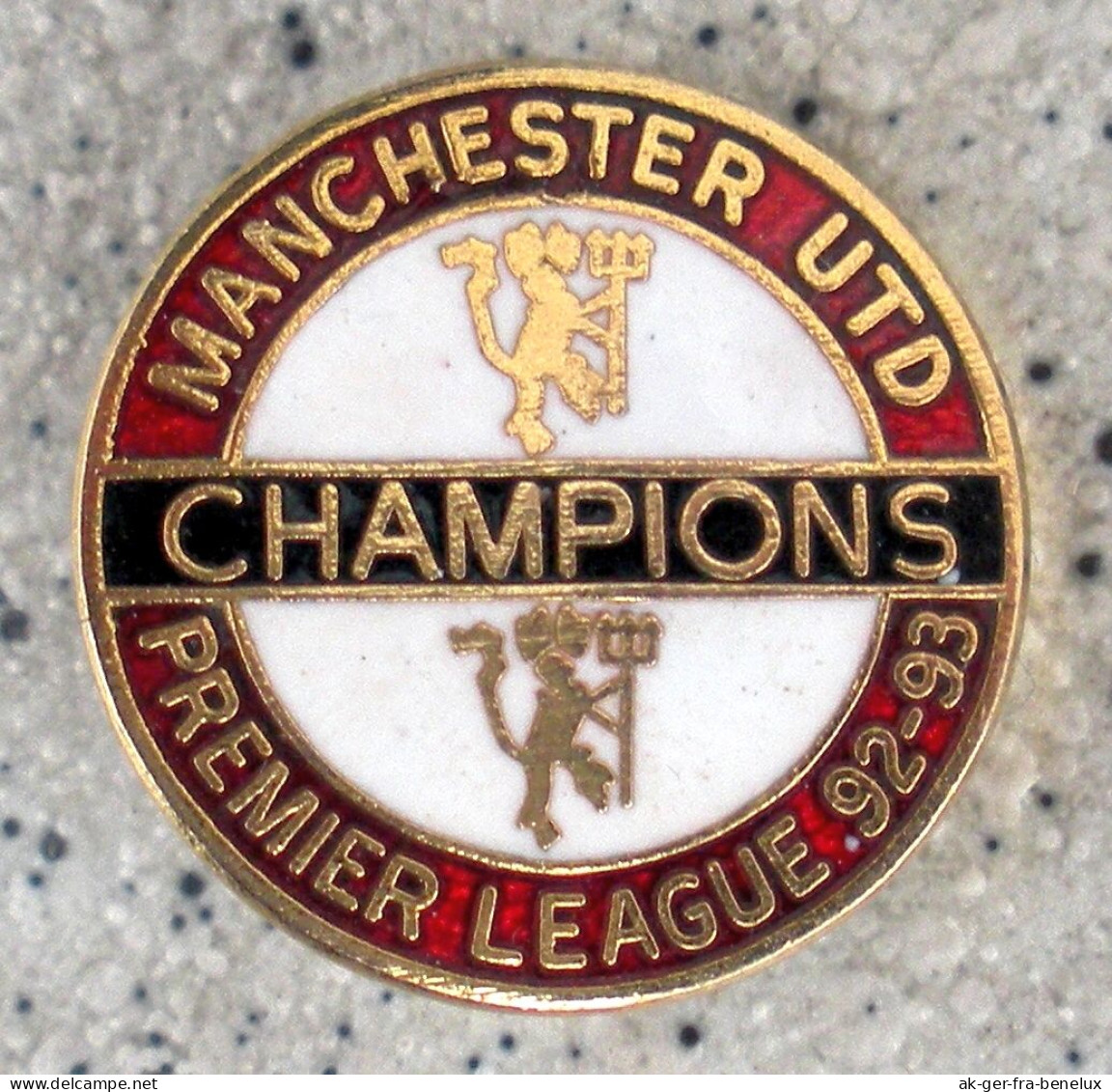 Anstecknadel Badge Manchester United FC Champions 92-93 Man Utd MUFC ManU The Red Devils England Football Speldje 1992 - Calcio