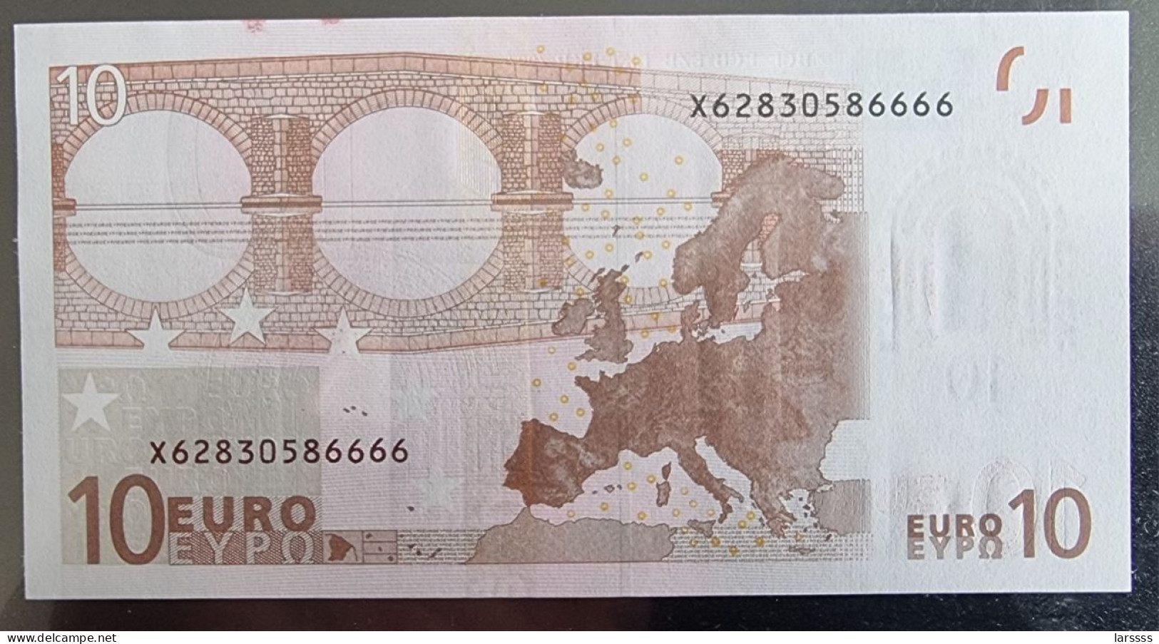 1 X 10€ Euro Draghi E002I3 X62830586666 - UNC RARE Number - 10 Euro