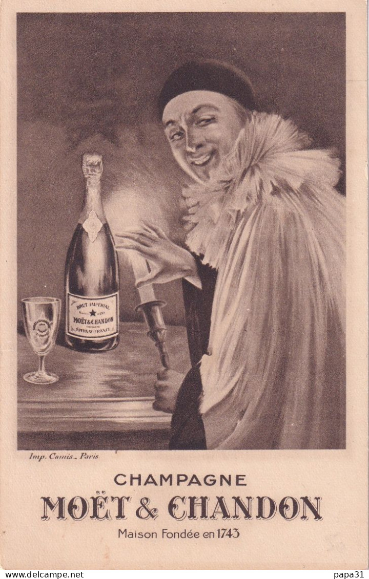 Publicité Champagne MOËT & CHANDON ( CPA ) - Advertising