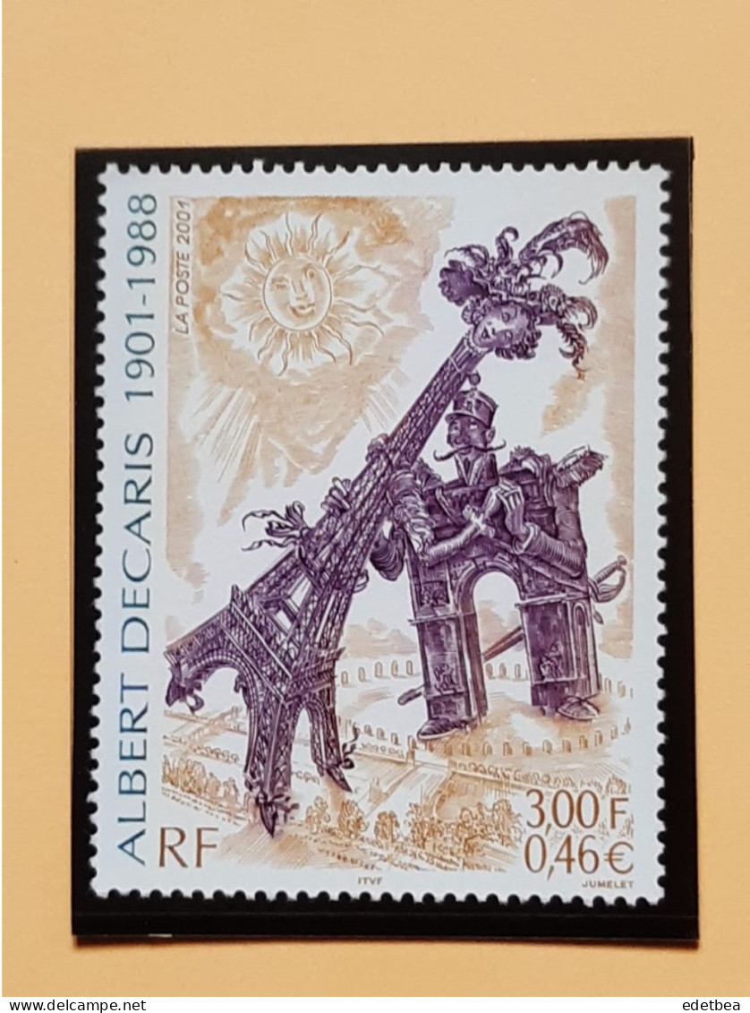 Timbre – France – 2001 -n° 3435 - Oeuvre D' Albert DECARIS -Etat : Neuf - Ungebraucht