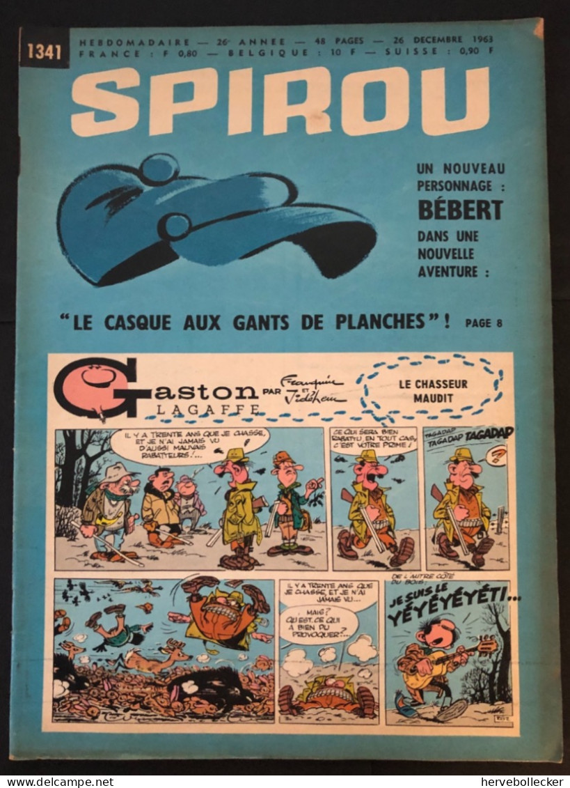 Spirou Hebdomadaire N° 1341 -1963 - Spirou Magazine