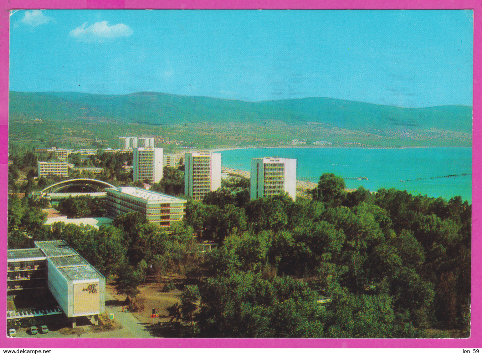 311082 / Bulgaria - Sunny Beach - Aerial View Hotel Beach Black Sea Resort PC Septemvri Bulgarie Bulgarien Bulgarije  - Hotels & Restaurants