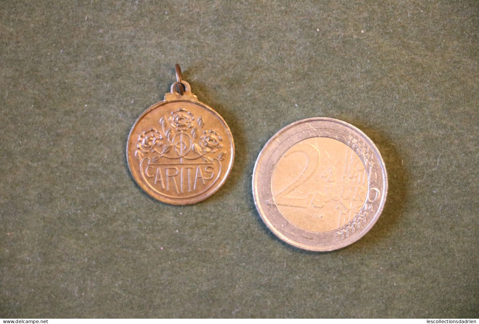 Médaille Belge Fleur De Charité 1925 - Caritas-  Belgian Medal - Médaillette - Journée - België