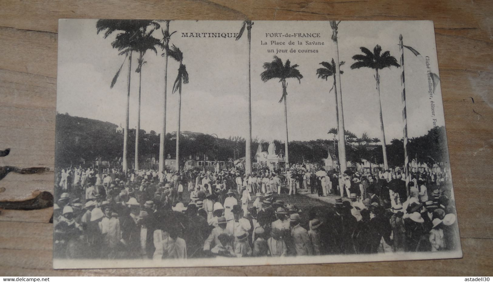 MARTINIQUE : FORT DE FRANCE, La Place De La Savane Un Jour De Courses ................ BE-17809 - Fort De France