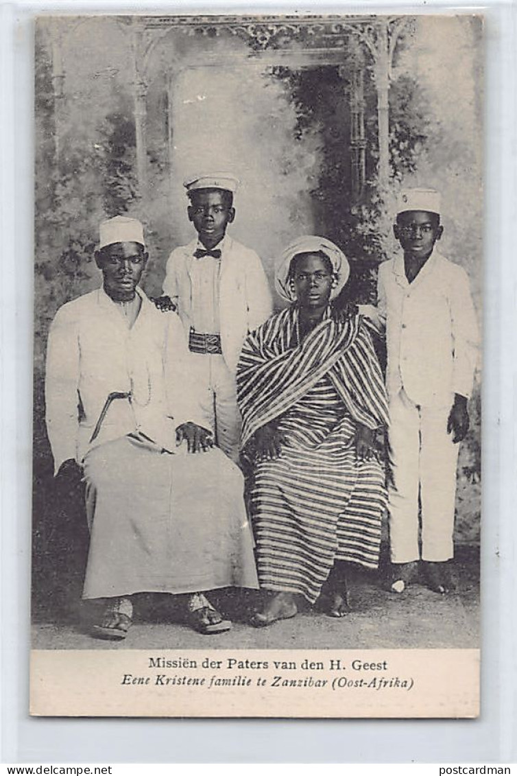 ZANZIBAR - A Christian Family - Publ. Missiën Der Paters Van Den H. Geest  - Tanzania