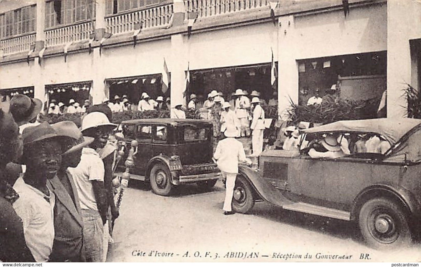 Côte D'Ivoire - ABIDJAN - Réception Du Gouverneur - Ed. Bloc Frères 3 - Côte-d'Ivoire