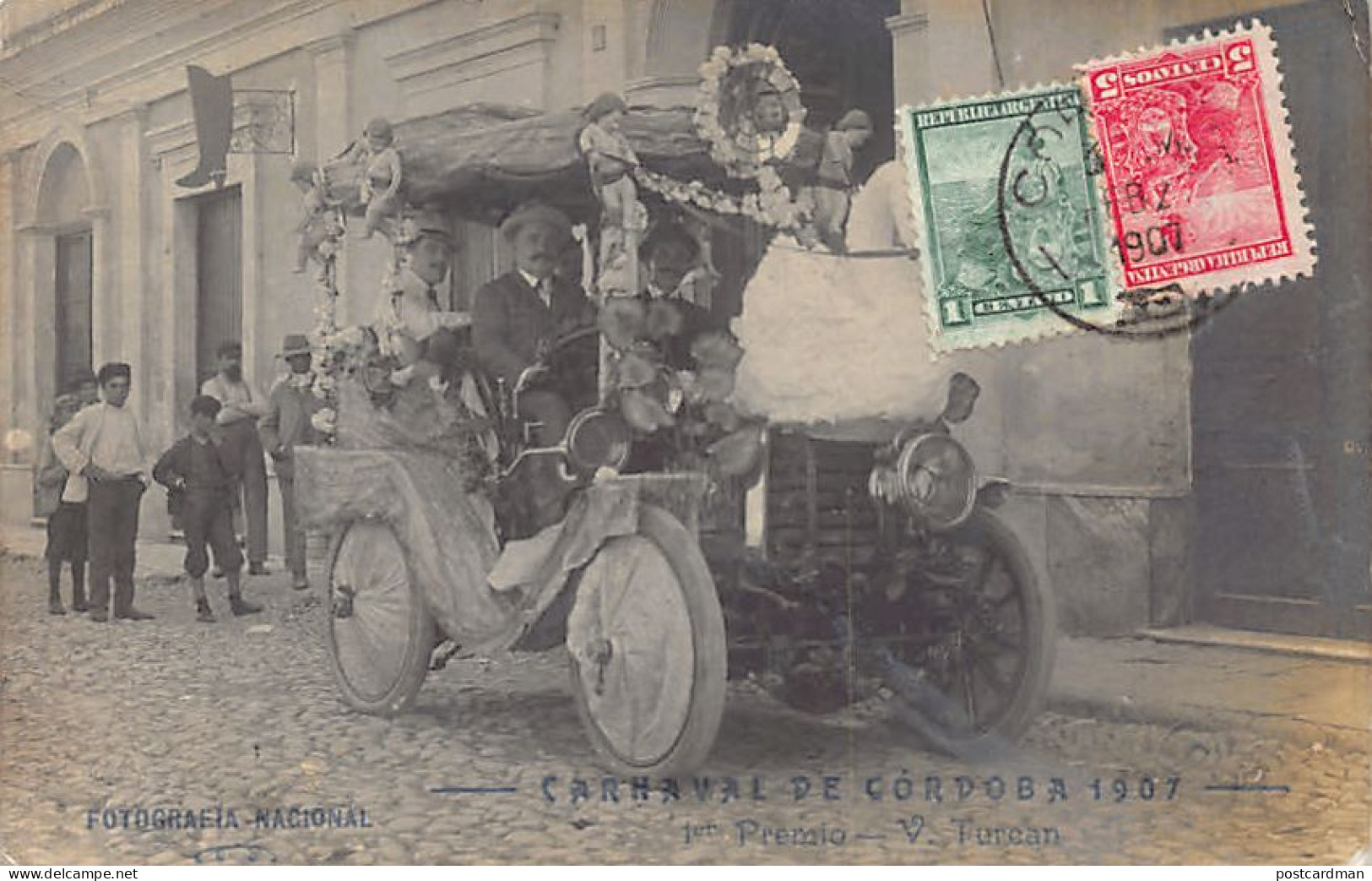Argentina - CORDOBA - Carnaval 1907, Primer Premio - Fotografia Nacional - REAL PHOTO. - Argentina