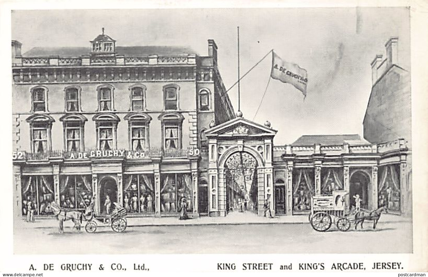 Jersey - ST. HELIER - King Street & King's Arcade - Publ. A. De Gruchy & Co.  - St. Helier