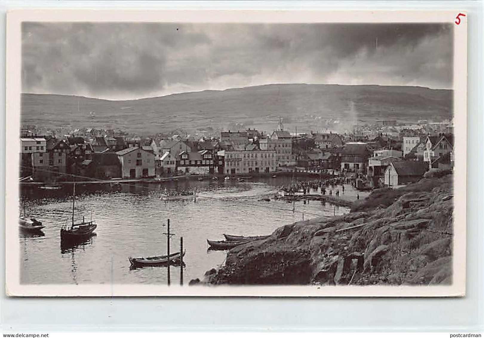 Faroe - TÓRSHAVN - The Harbour PHOTOGRAPH - Publ. Unknown  - Islas Feroe