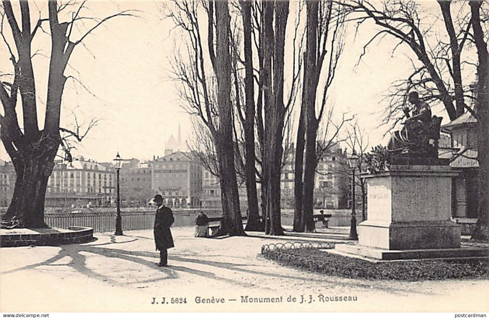 GENÊVE - Monument De J.-J. Rousseau - Ed. Jullien J.J. 5624 - Genève